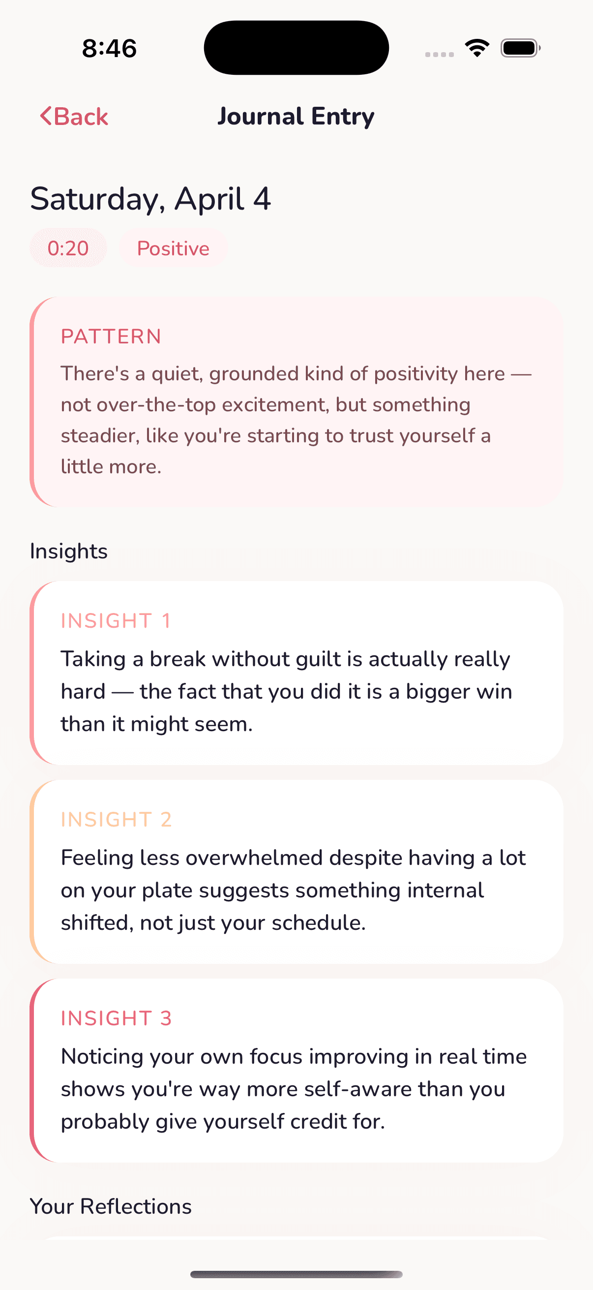 Voice Journal final insights